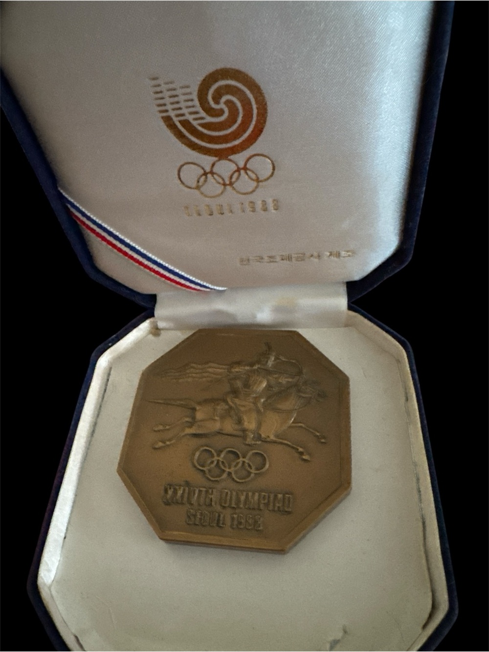 Gold Olympic Medal Replica Pendant 1988 Seoul Korea